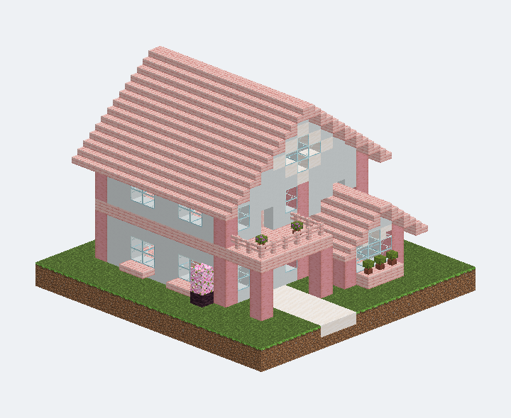 花糖・花窗陽台小屋 · 原配色模型預覽