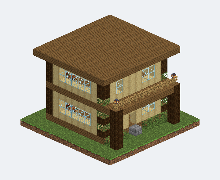 淺木植栽住宅模型預覽